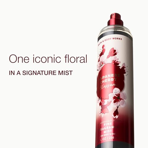 Image of Bath & Body Works Japanese Cherry Blossom Fine Fragrance Mist | 236 ml / 8 fl oz | Fragrance - Botanicals & Blooms | Gender - Women (Global Packaging)