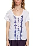 esprit batik top Dieses Leinen-T-Shirt mit Batik-Streifen ist ein lässiges Piece mit sommerlichem Flair.
