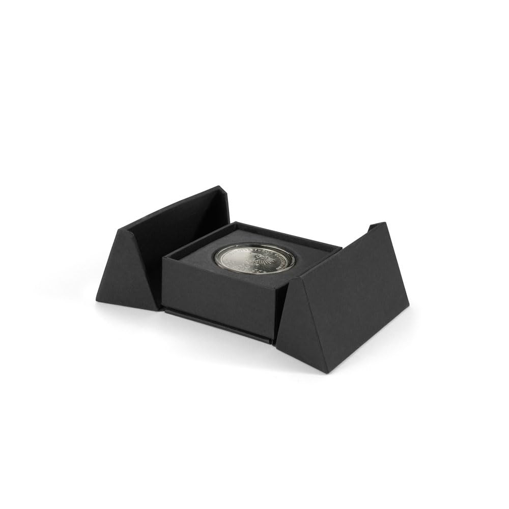 Leuchtturm Porta Portamonete per una capsula rotonda 33 mm, nero