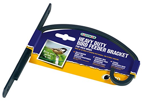 Gardman A01301 Bird Feeder Bracket, Black, 19.8 x 17.8 x 2 cm