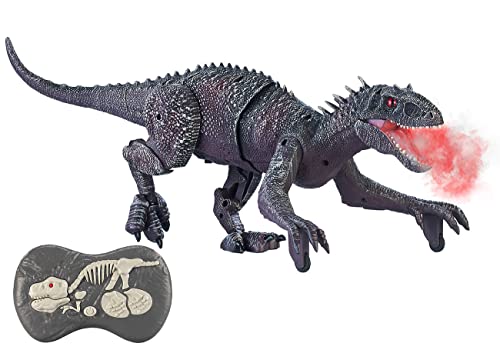 Preisvergleich Produktbild Playtastic Ferngesteuerter Dino: Ferngesteuerter XL-Dinosaurier mit Sound & Sprühnebel, 2,4 Ghz, 45 cm (Dinos, Toy, Ferngesteuerte Spielzeug)