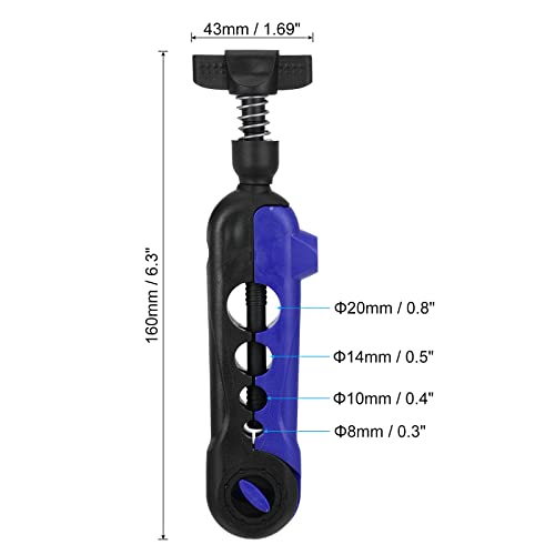 PATIKIL Fishing Line Spooler, Fishing Reel Spool Station Tool Adjustable for Various Sizes Rod Blue Black - Image 2