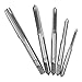 Baxnore 5 PCS Thread Tap Bit, HSS Tapping Tool, Manual Screw Thread Tap Tapper Set, Antirust Screw Thread Cutting Tool for Industrial Manufacturing (Silver)