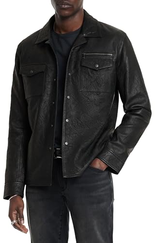 John Varvatos Men's Asher Leather Jacket