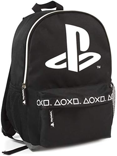 Sony Playstation Logo Black Stylish Gamer Backpack 16"