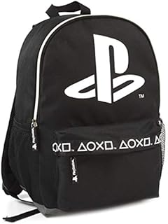 Sony Playstation Logo Black Stylish Gamer Backpack 16"