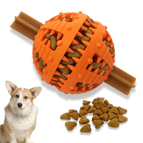 PawsOnly | Interactive Dog Toys for Boredom Dog Puzzle Toys Puppy Teething Toys for Small Large Dogs Dog Chew Toys (Small, ORANGE)