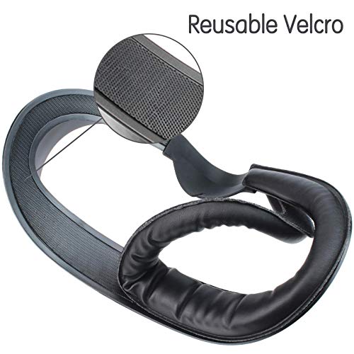 [Versão atualizada] Capa de substituição para o rosto de couro SUNTA para Oculus Quest 2, interface