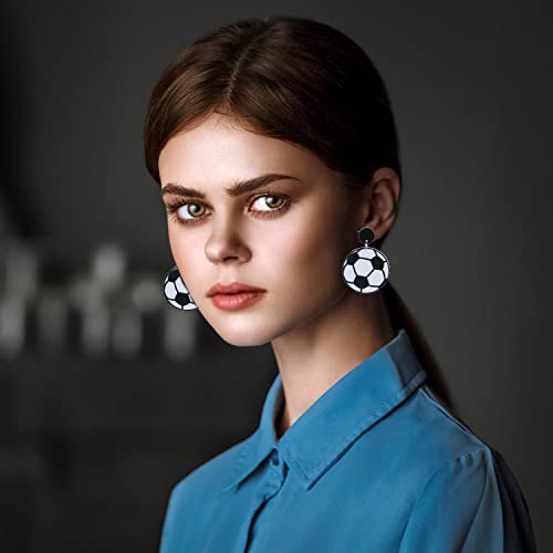 Baseball Earrings For Women Girls Basketball Earrings For Women Soccer Earrings For Women Football Earrings For Women Gifts For Sport Girls4 Pairs #TOP4