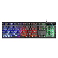 Wired Gaming Keyboard, 104 Keys Full Size, LED Backlit Light Up Keyboard for PC Laptop Desktop, Gaming or Office