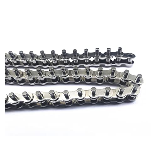 1PCS 1M Length Stainless Steel 06C/35B Industrial Short Pitch 3/5/10m Pin Roller Transmission Drive Chain MINGPING (Size : 10mm Length Pins)