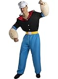 【Kostüme Popeye MIT 100% OFFIZIELLER LIZENZ】 anders und einzigartig für Karneval, Halloween, Kostümpartys und Geburtstage. Verkleidung Popeye & Zeichentrickfilm