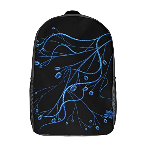 Sac à dos scolaire 17 pouces avec imprimé 3D artistique pour enfant et adulte