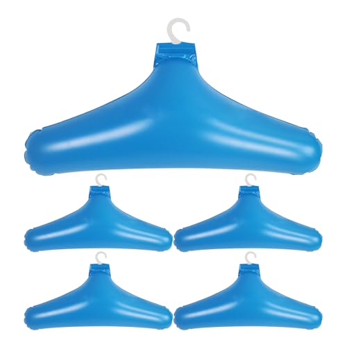 Durabl - Grucce portatili pieghevoli ad aria, appendiabiti da viaggio, antivento, gonfiabili, design antiscivolo con spalle rotonde, per auto, campeggio, interni ed esterni