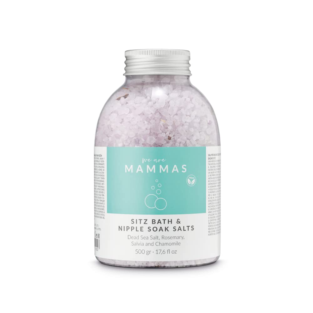 Sal de Baño - Ideal para Baños de Pezón, de Asiento y Relajantes - Propiedades Calmantes y Antibacterianas - Artículos de Belleza para Mujer - 500 g