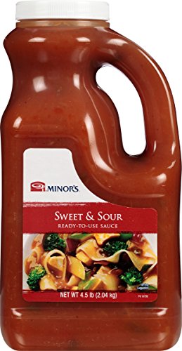 Minor's General Tso Sauce, Stir Fry Sauce, Ginger Garlic Sesame Flavor, 5.2 Lb Bottle & Sweet And Sour Sauce And Marinade, Authentic Bold Asian Flavor With Pineapple, 4.5 Lb Bulk Bottle #TOP4