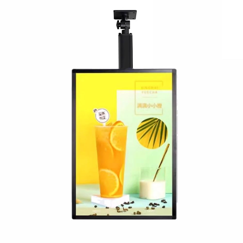 XILYZMO TV Light Box Billboard, Slim Snap Frame LED Light Box, Wall Mounted 3D Menu Board, Aluminum Restaurant Board Sign For Restaurant Shops(B-Vertical,50x80cm)