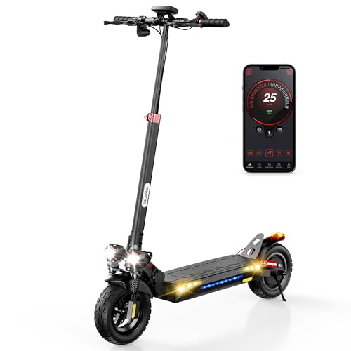 iScooter Electric Scooter, 800W Motor E-Scooter Up to 25/28 Miles Range, Top Speed 25/28 MPH,10" Off Road escooter Tires,Adjustable Handlebar Height, Folding Commuting Electric Scooter for A