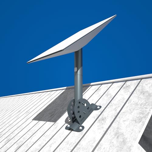 Foboull Adjustable Pivot Mount 𝗳𝗼𝗿 𝗦𝘁𝗮𝗿𝗹𝗶𝗻𝗸 𝗦𝘁𝗮𝗻𝗱𝗮𝗿𝗱 𝗔𝗰𝘁𝘂𝗮𝘁𝗲𝗱, Compatible with Starlink Actuated Gen 2, for Internet Satellite, Suitable for Sloped and Flat Roofs