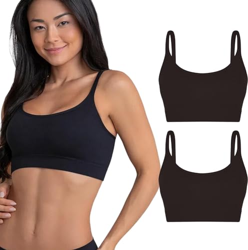 Kit 02 Top Power Básico Lupo Sem Costura Loba Feminino Adulto | 2 Preto | G