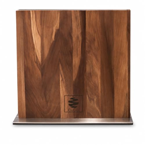 Coolina Walnut Magnetic Knife Holder with Steel Base
