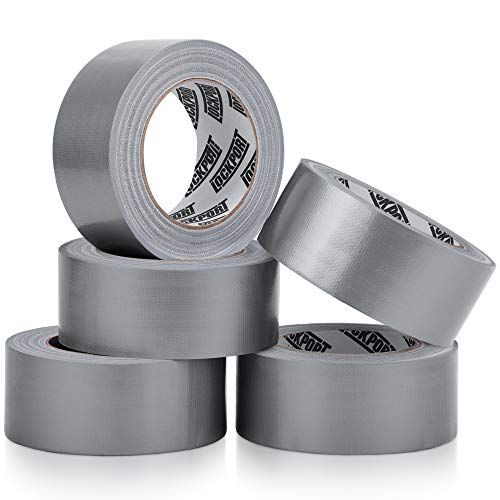 Lockport 5 Pack Duct Tape Heavy Duty Waterproof, Strong Adhesive Silver Duct Tape Bulk for Indoor Outdoor Repairs, Tear by Hand - 30 Yards x 2 Inch by Lockport - Used condition - US$20.53