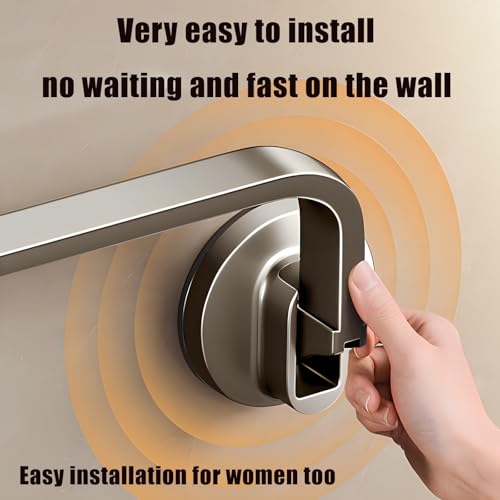 Uchwyt na ręczniki z przyssawką montowany na ścianie aluminiowy stojak oszczędzający miejsce łazienka nizer łatwa instalacja mocny uchwyt do małych przestrzeni i stylowy design