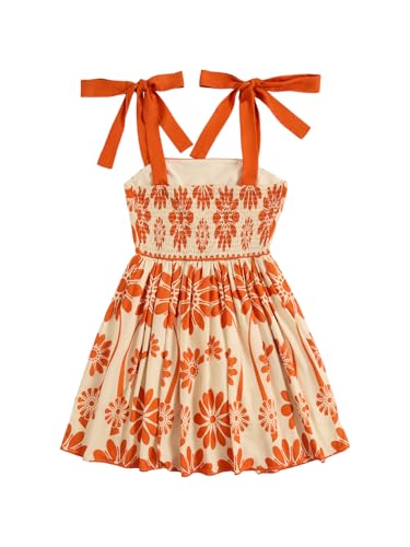 Image of Floerns Women's Summer Floral Print Tie Shoulder Cami Dress Flare Hem Boho Mini Dress