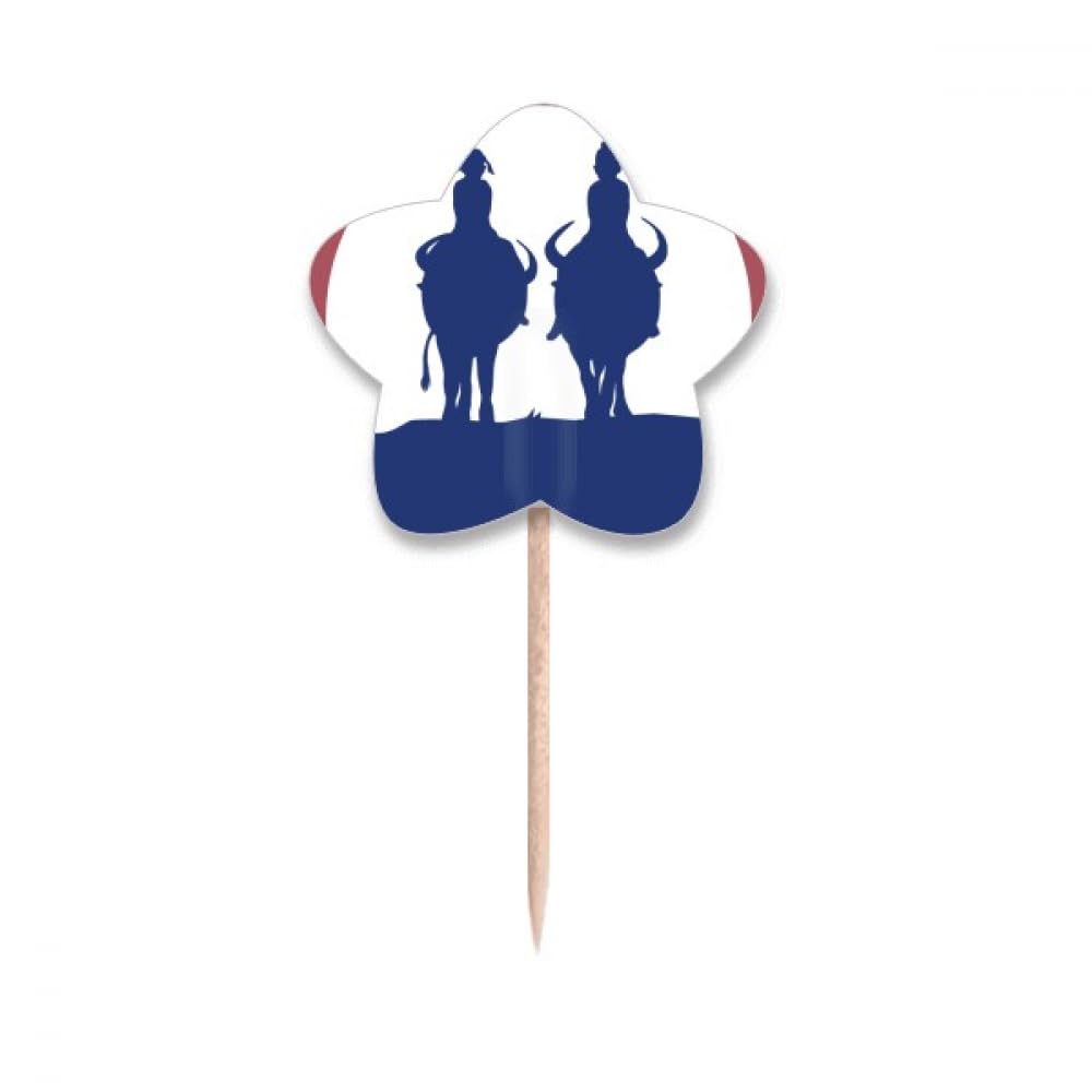 Drapeaux Thaïlande éléphant coucher de soleil pour décorer les gâteaux lors d'une soirée à thème