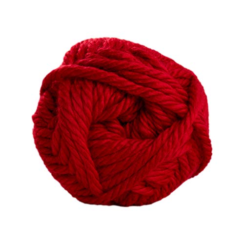 Image of Lion Brand Yarn Hometown Yarn, Bulky Yarn for Knitting and Crocheting, Cincinnati Red, 192 Foot (Pack of 2)