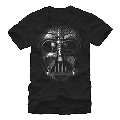T-shirt Star Wars homme noir style pixel art en taille L confortable