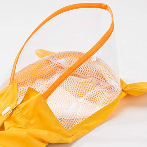 POPETPOP Casaco de chuva para cachorro à prova d'água Pet Cat Small Dog Rainwear for Outdoor Walkin