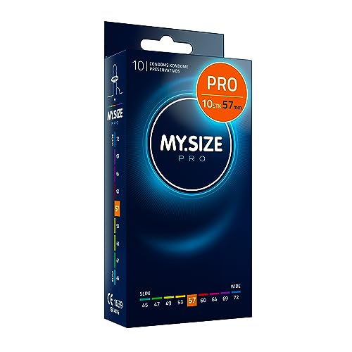MY.SIZE PRO Elite Kondome Größe 4 57 mm 10 Stück Extra reines Vytex-Latex leicht zu öffnen
