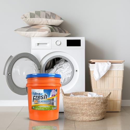 Image of Ultra Fresh 5 Gallon Liquid Laundry Detergent Washing Soap for All Machine Types, 6X Platinum, Up to 640 Loads, Fresh Breeze