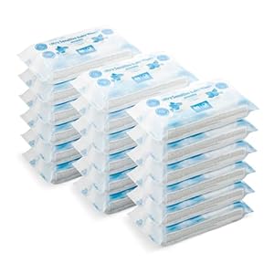 by Amazon Ultra Sensitive Babyfeuchttücher 1080 Tücher, unparfümiert, 18 Packungen à 60 Stück