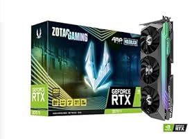 ZOTAC Gaming GeForce RTX 3070 Ti AMP Holo 8GB GDDR6X 256-bit 19 Gbps PCIE 4.0 Gaming Grafikkarte, HoloBlack, IceStorm 2.0 Advanced Cooling, Spectra 2.0 RGB Beleuchtung, ZT-A30710F-10P
