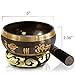 SOUNDANCE 5 Inch Tibetan Singing Bowl Set for Meditation Yoga Chakra Healing Relaxation Mindfulness Heart Peace, Handcrafted Metal Brass Bowls with Hammered Mallet Silk Cushion