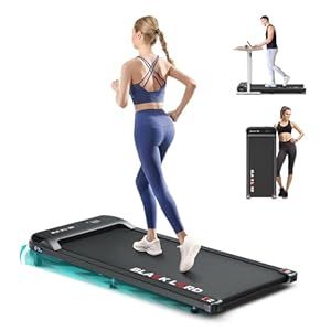 BLACK LORD Loopband, voor thuis en op kantoor, fitnessapparatuur 3,2 pk, hellingshoek tot 4%, draagbaar onder de tafel, bluetooth-afstandsbediening, aerobics cardiotrainer
