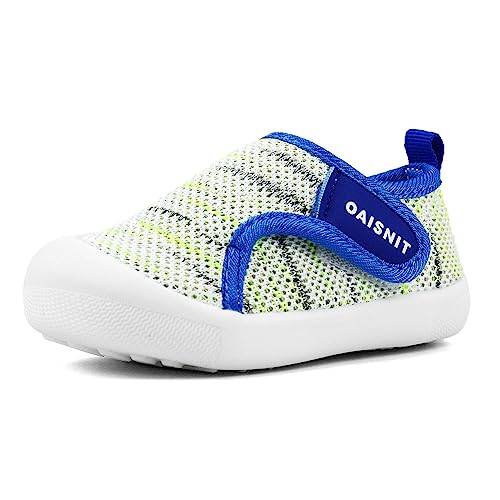 Baby Boy Girl Shoes Lightweight Breathable Toddler Mesh Sneakers Beach Water Shoes Non-Slip First Walking Shoes 6 9 12 18 24 Months(12-18 Months, 2-White)