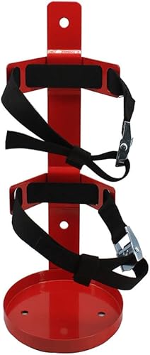 Soporte de metal para extintor de incendios, resistente, compatible con extintores de incendios de 5 libras (5 libras, 1 unidad)