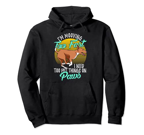 Basenji Dogs Pullover Hoodie, Black