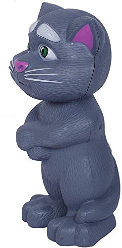 Patly Bazaar Talking Tom Toy for Kids Speaking Intelligent Touching and Mimicry Talking Tom Cat with Wonderful Voice(Grey 1