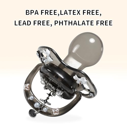 Image of CutiePlusU Large Size Pacifier DIY Big Shield Pacifier - Dark