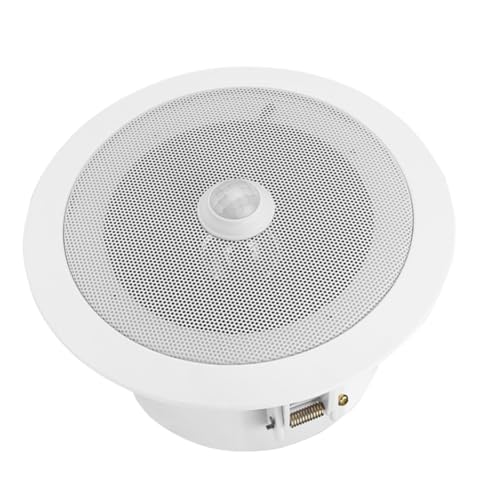 Uxsjakjsd Audio Player Overhead Motion Activated PIR Triggered Ceiling Speaker Music Player with Built-in MP3 Functionality