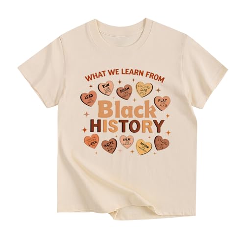Kids Girl Black History Month Shirts I am Black History Tees African American Tees 12-13 Years