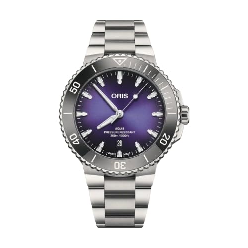 [�I���X] ORIS �A�N�C�X�f�C�g �e�C�X�g�I�u�T�}�[ 43.5mm AQUIS DATE Taste of Summer �����Y �r���v �E�H�b�` �������� �_�C�o�[�Y �X�e�����X�X�e�B�[���u���X���b�g �p�[�v�������� 01 733 7789 4158