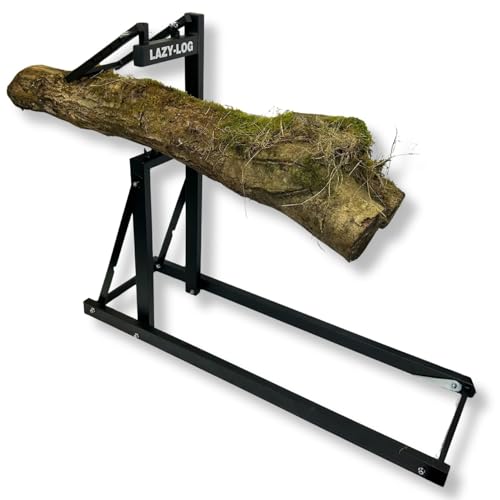 Steel Saw Horse Ground Spikes for Stability | Sturdy Log Cutting Stand | Heavy Duty Loggers Mate Sawhorse | Foldable Durable Log Holder for Efficient Logging | Holds Branches Timber Firewood Fence