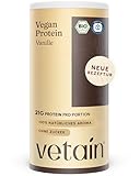 VETAIN Vegan Protein VANILLE - BIO Veganes Proteinpulver