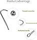 Metall Anal Plug Haken SM Fesseln Fetisch Bondage Haken Butt Plug mit glatter Kugel Anal Spielzeug Sex Spiele Unisex Fetisch Spielzeug für Paar Liebhaber