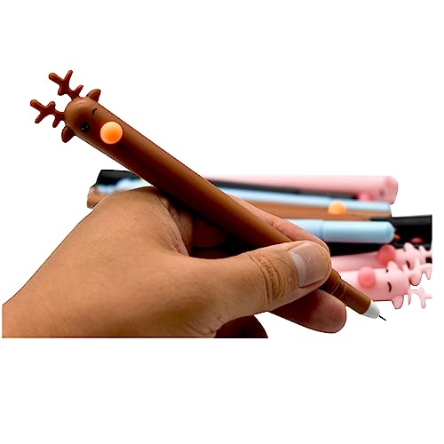 Pack 12 bolígrafos navideños Lopenle tinta negra 0.5 mm miniatura 2